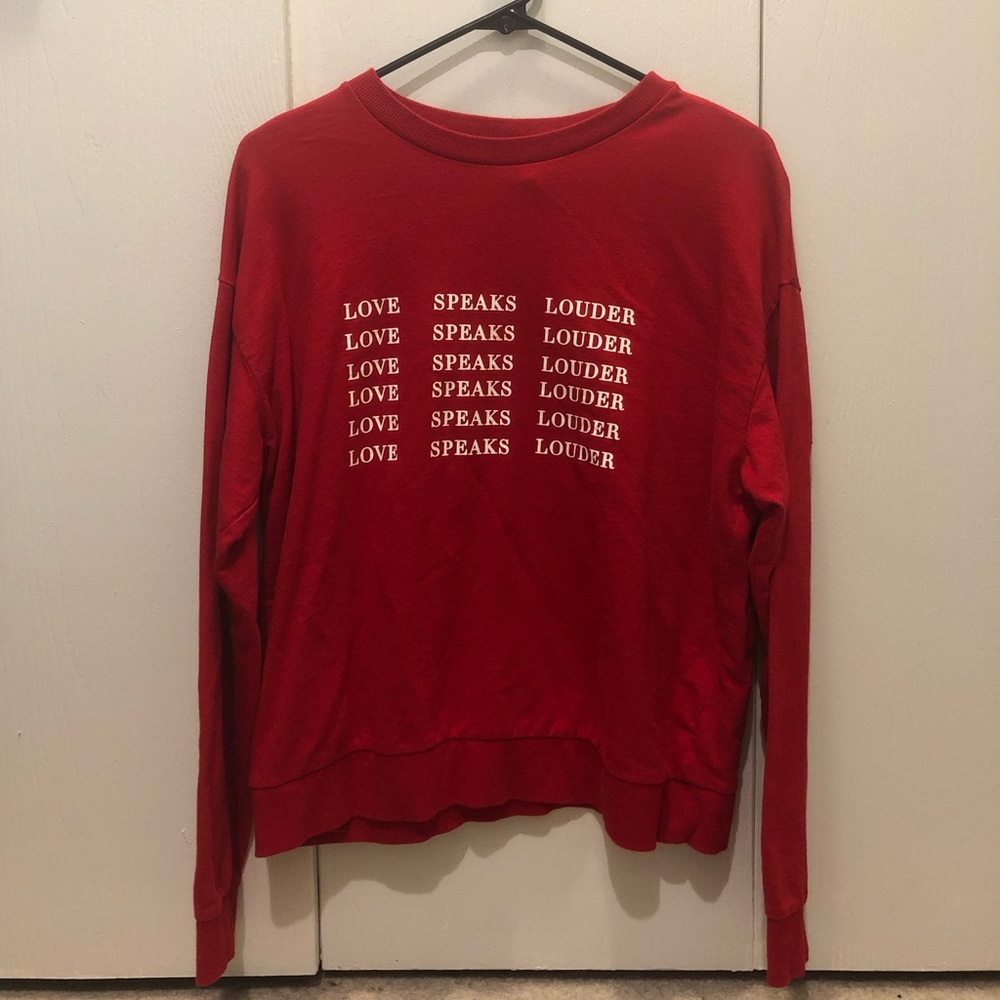 red sweater
